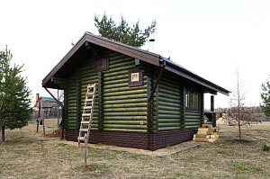 Баня мечты в Бобровом: комплексная отделка и покраска сруба