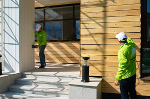 шлифовальные работы фасада