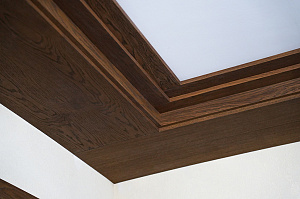 Фальшбалки из МДФ шпон дуба: Мастерство и Стиль для загородного дома в Михайловской горке