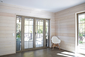 Комплексная отделка дома имитацией бруса 