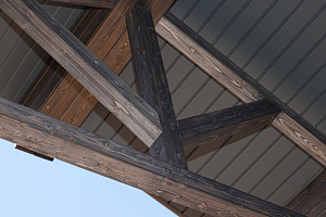 Фасад в стиле Шале: Изысканный коттедж в Новом Щеглово от Лесобиржи-Спб