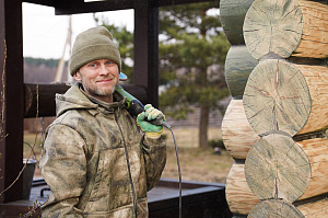 Баня мечты в Бобровом: комплексная отделка и покраска сруба