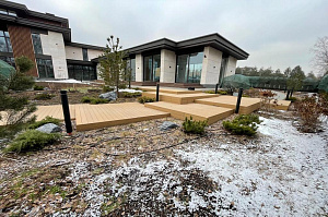 Терраса из ДПК NATUR СM Scandinavia на "Дубровке"