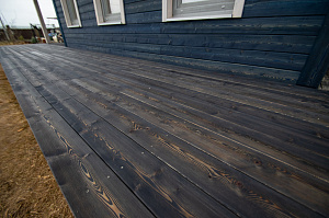 терраса из лиственницы в сорте с