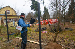 сварка столбов