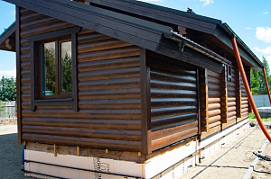 дом из блок хауса