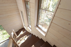 Комплексная отделка дома имитацией бруса 