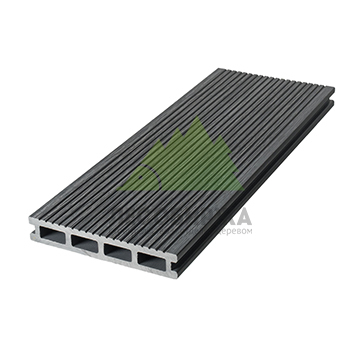 Террасная доска из ДПК TalverWood вельвет/3D 150х25х6000, серый