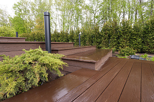 Терраса из ДПК NATUR СM Scandinavia на "Дубровке"