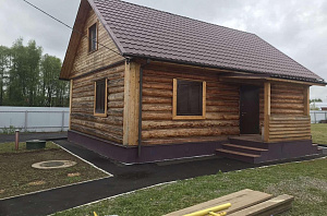 не шлифованный сруб