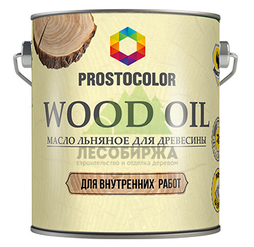 Льняное масло для древесины PROSTOCOLOR Wood Oil, бесцветное