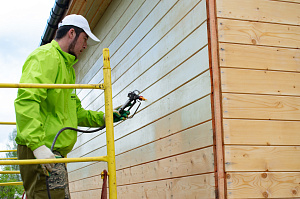 деревянный дом обшитый вагонкой
