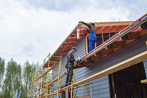 Дом обшитый сайдингом