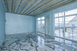 Современный каркасный дом с эксплуатируемой кровлей у Озера Врево