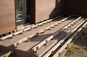 Фасад и баня в стиле 