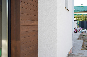 Фасад и баня в стиле 