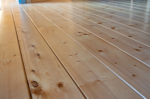 доска пола из сосны в бане