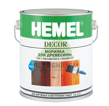 Морилка для древесины Hemel Aqua Decorative Colorant, белая