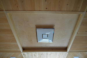 вагонка из кедра на потолке