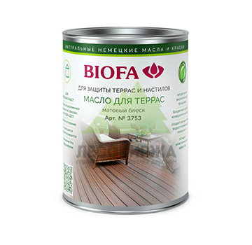 Масло для террас BIOFA 3753