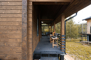 253 м² безупречного фасада под ключ для элитного поселка в Подмосковье