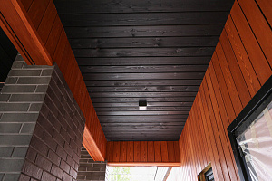 Стильная и современная отделка бани по дизайнерскому проекту