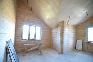 отделка потолка вагонкой