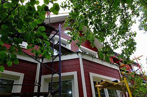 Отделка снаружи дома