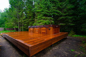 терраса из лиственницы