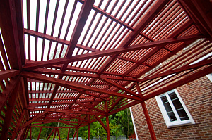 навес из реек