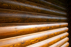 теплый шов на бревне