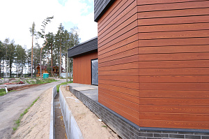 Стильная и современная отделка бани по дизайнерскому проекту