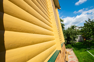 обработка древянного фасада