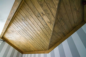 отделка деревом