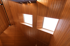 Премиум-отделка банного комплекса ангарской сосной в VUOKSA-Status