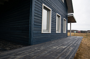 фасад и терраса из лиственницы