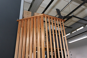 Проект зонирования мастерской в Ропшинский квартал 3: функциональные реечные системы из хвои от Лесобиржа-Спб