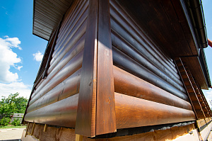 фасад из блок хауса