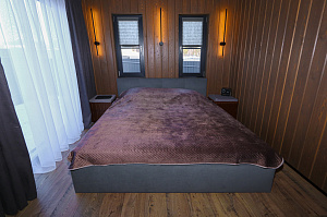 Имитация бруса из ангарской сосны с покраской лазурью Nordik Sauna от "Финкраски"