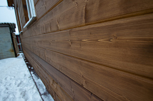 сосновая имитация бруса на фасад