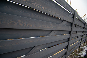 патинированный забор