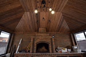 облицовка помещения вагонкой