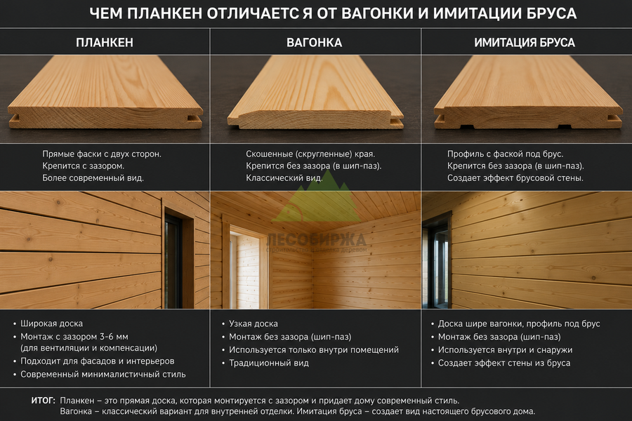 Отличия деревянных панелей для интерьера дома