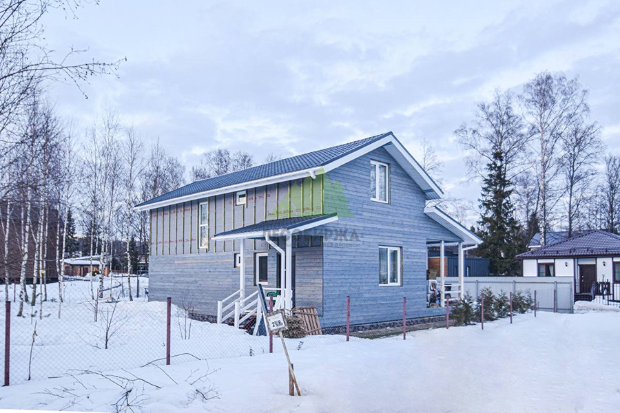 Обшивка фасада скошенным планкеном obshivka-fasada-skoshennym-plankenom