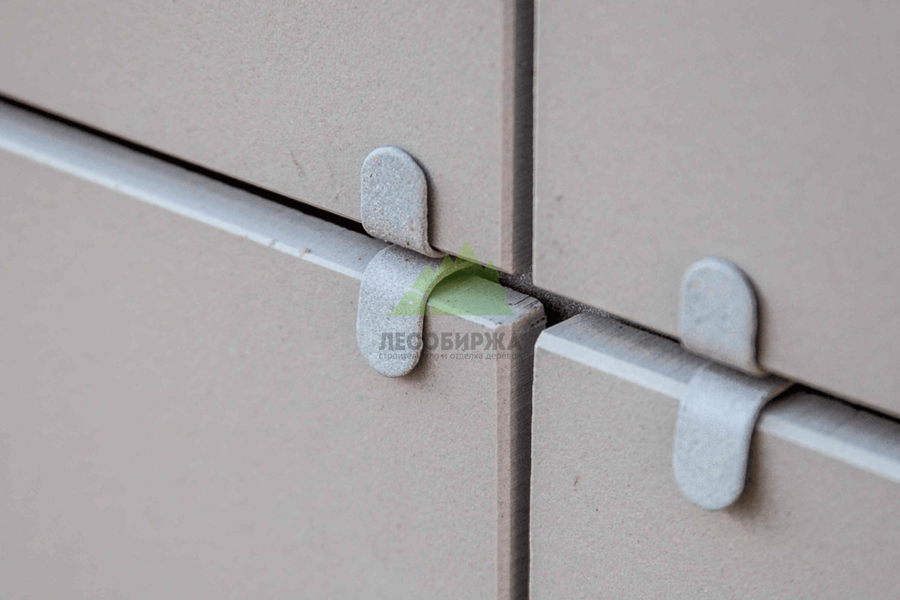 Крепление фасадных панелей на кляймеры