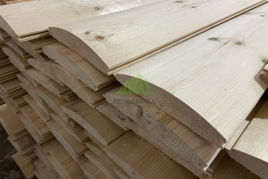 Блок хаус на складе "ЛесоБиржа"