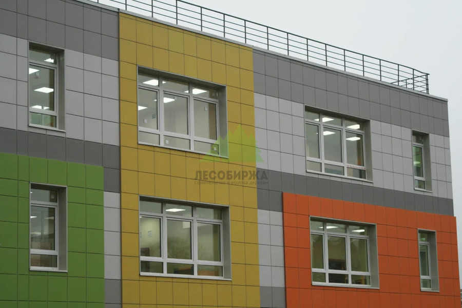 Фасад вентилируемый из металлокассет