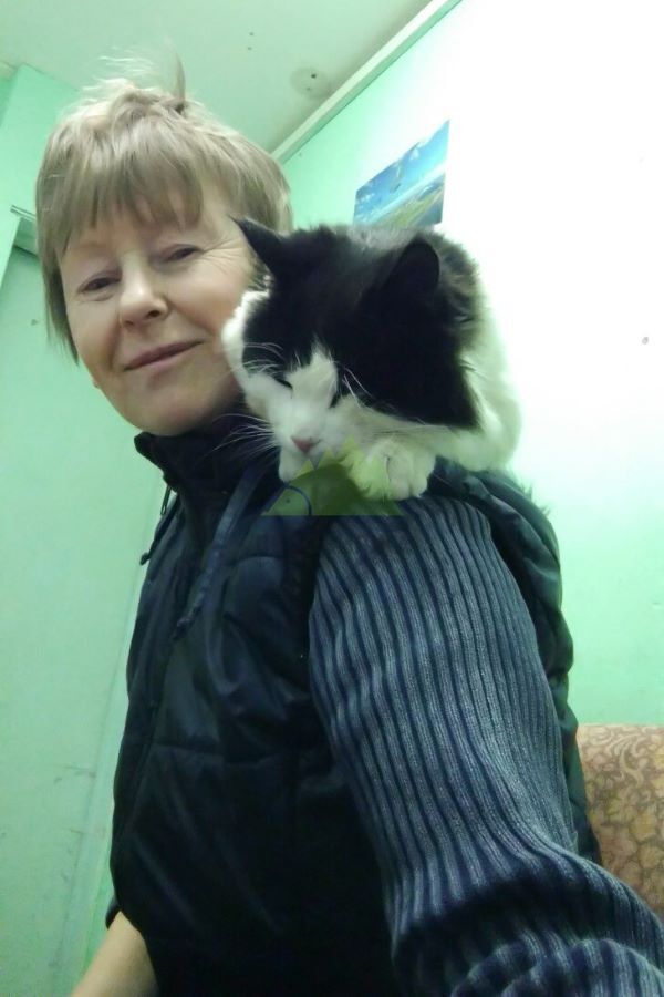 Галина со своим пушистым другом