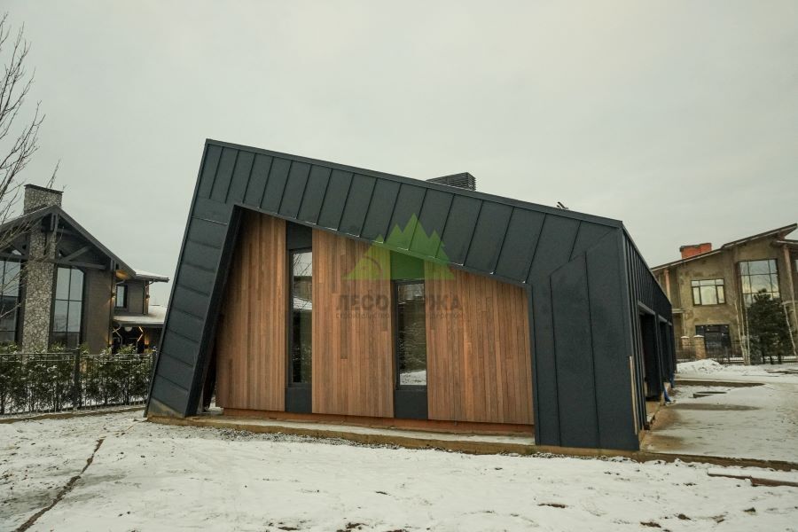 фасадная панель из термодерева