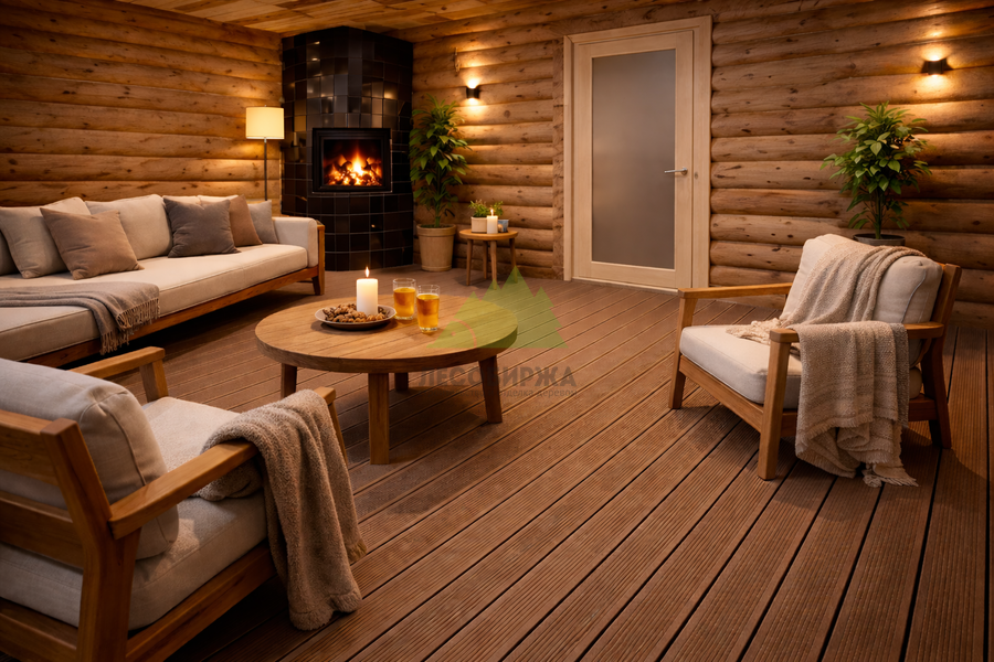 Зона отдыха в бане